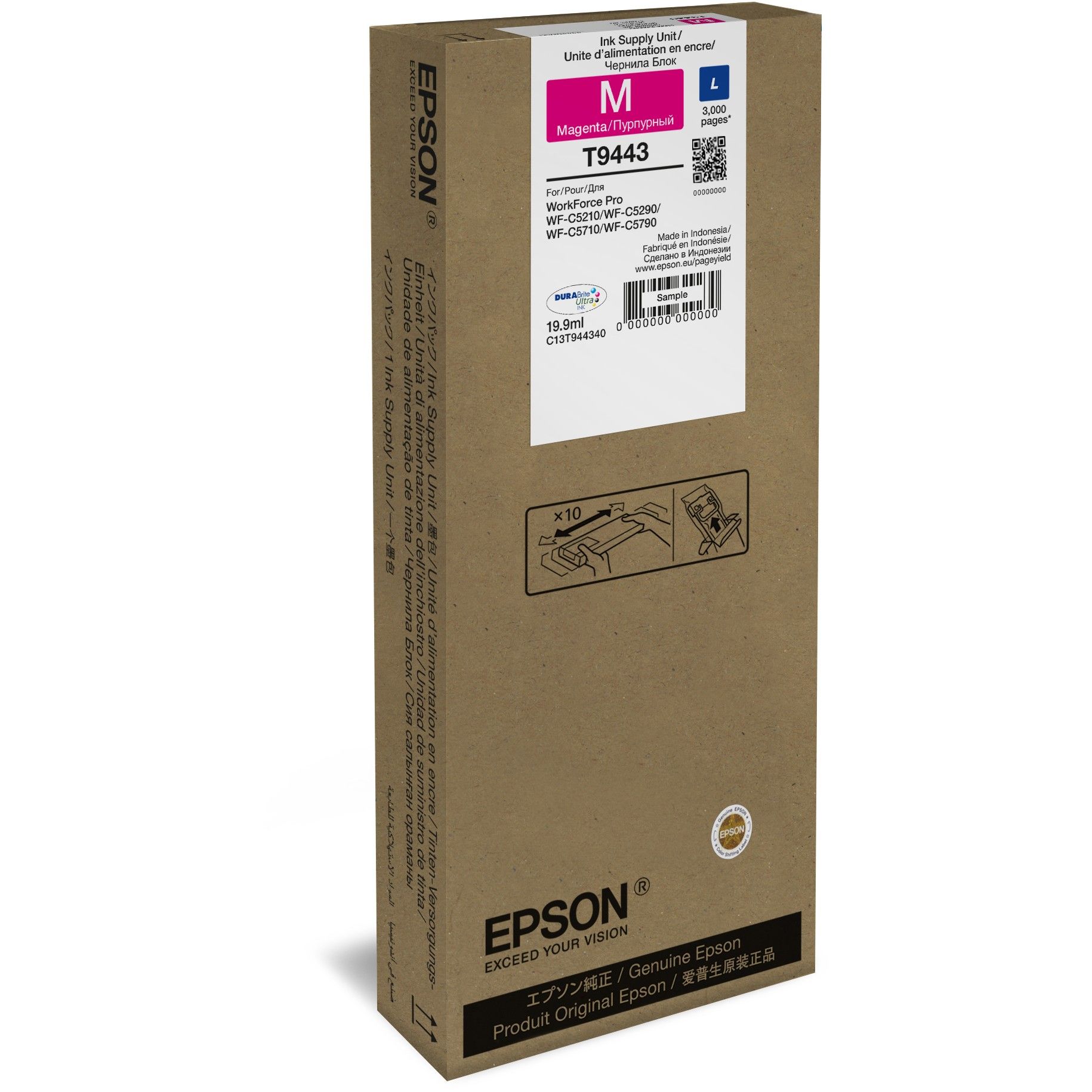 INK Epson T9443 / C13T944340 - Rozë - Figura 2