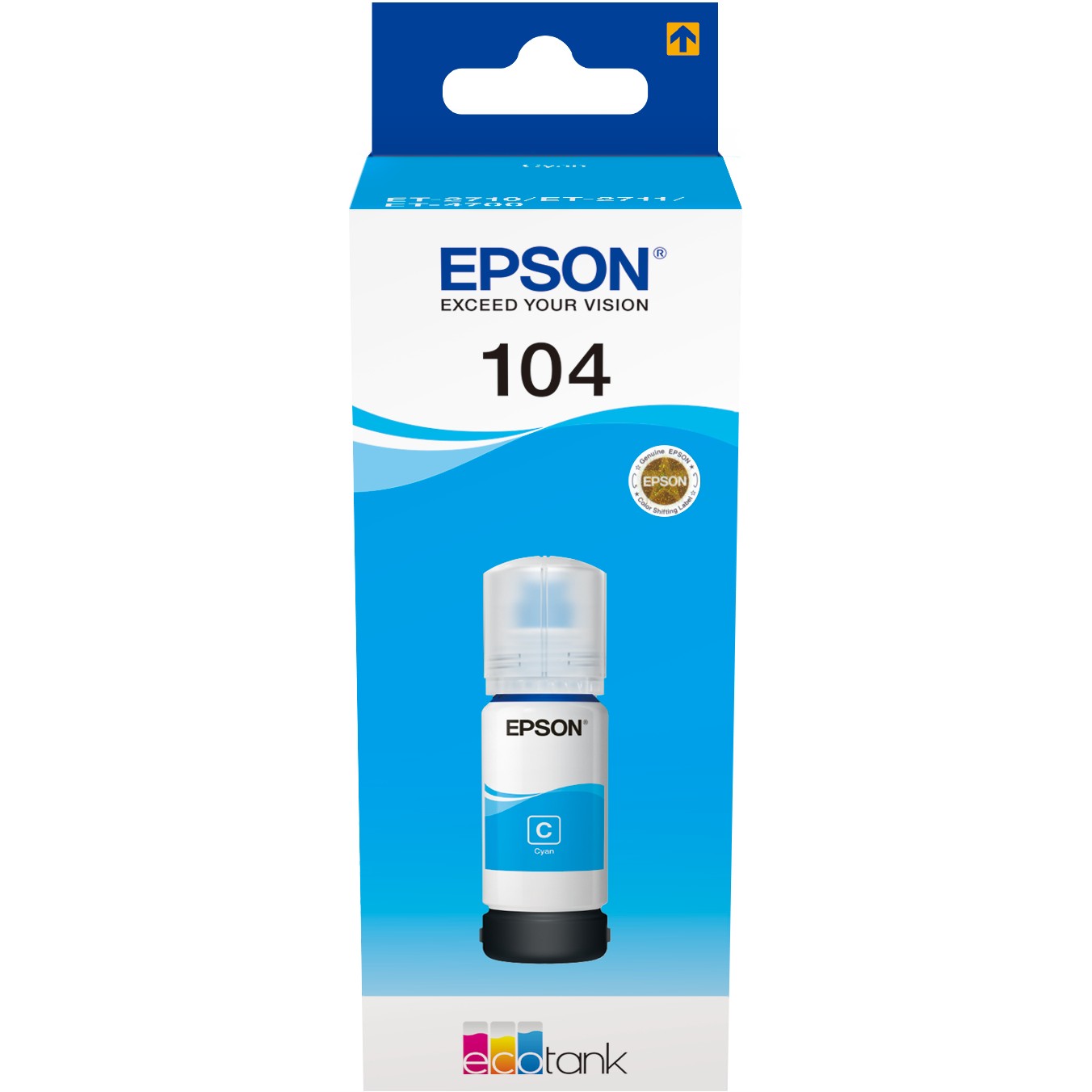INK Epson 104 EcoTank / C13T00P240 deri në 7.500 faqe - Blu