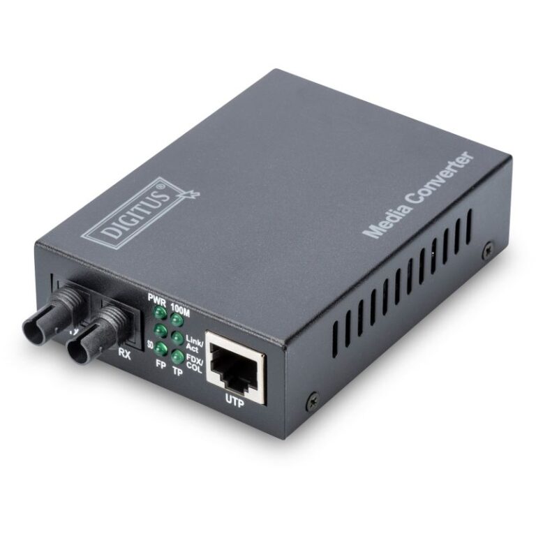 Aksesorë për rrjet DIGITUS / Media Converter / Fast Ethernet Multimode / RJ45-ST