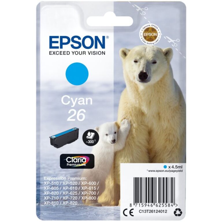 Ink Epson Cartridge C13T26124012 - Blu