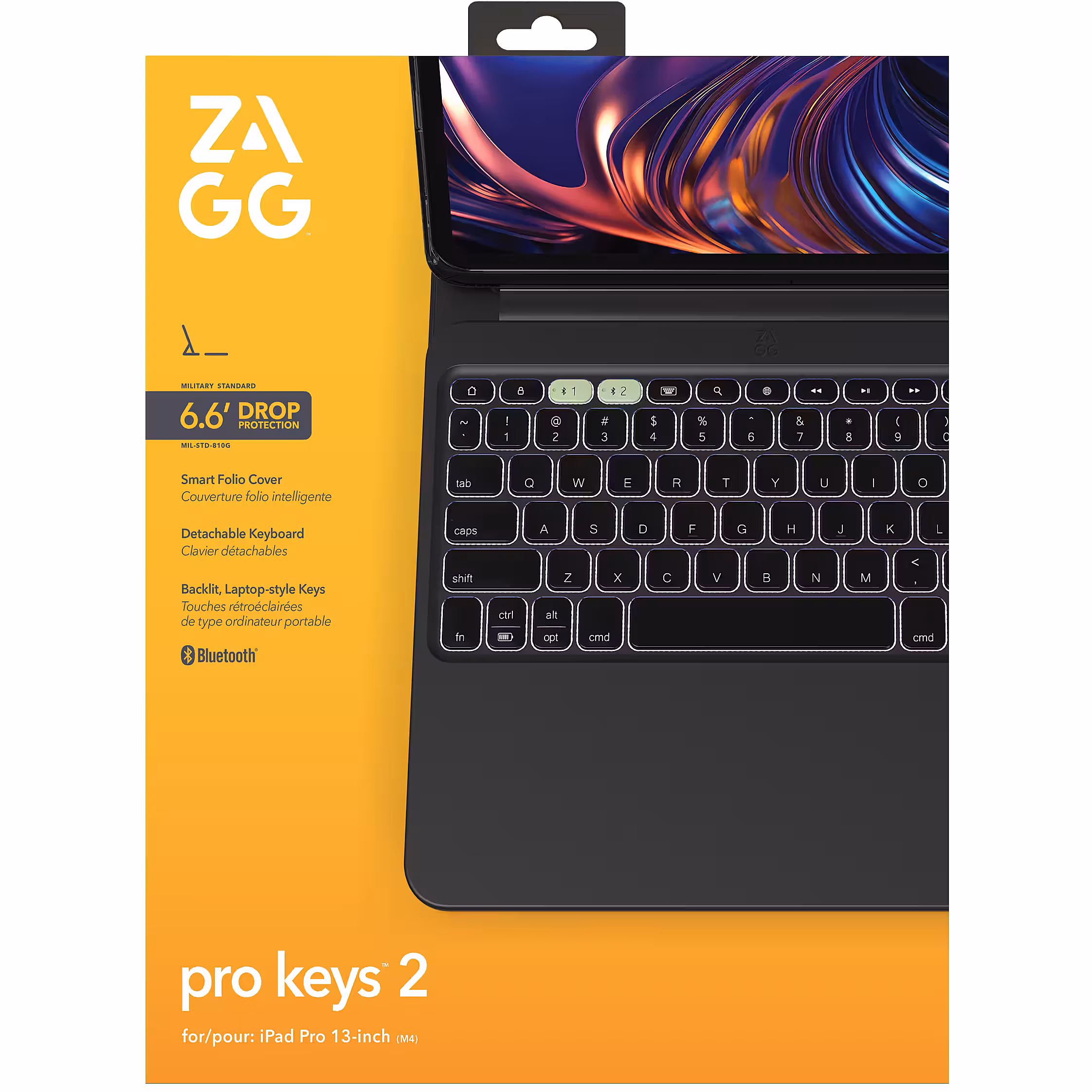 Aksesorë për tablet ZAGG Pro Keys 2 / iPad Pro 13" M4 – Zezë - Figura 2