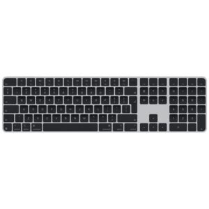 Tastierë pa kabllo Apple Magic Keyboard with Touch ID & Numeric Keypad / Për Mac me Apple silicon - Zezë / Argjendi