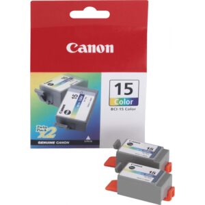 INK Canon BCI-15C set 2x deri në kapacitet standard sipas ISO/IEC 24711 - Ngjyrë për foto