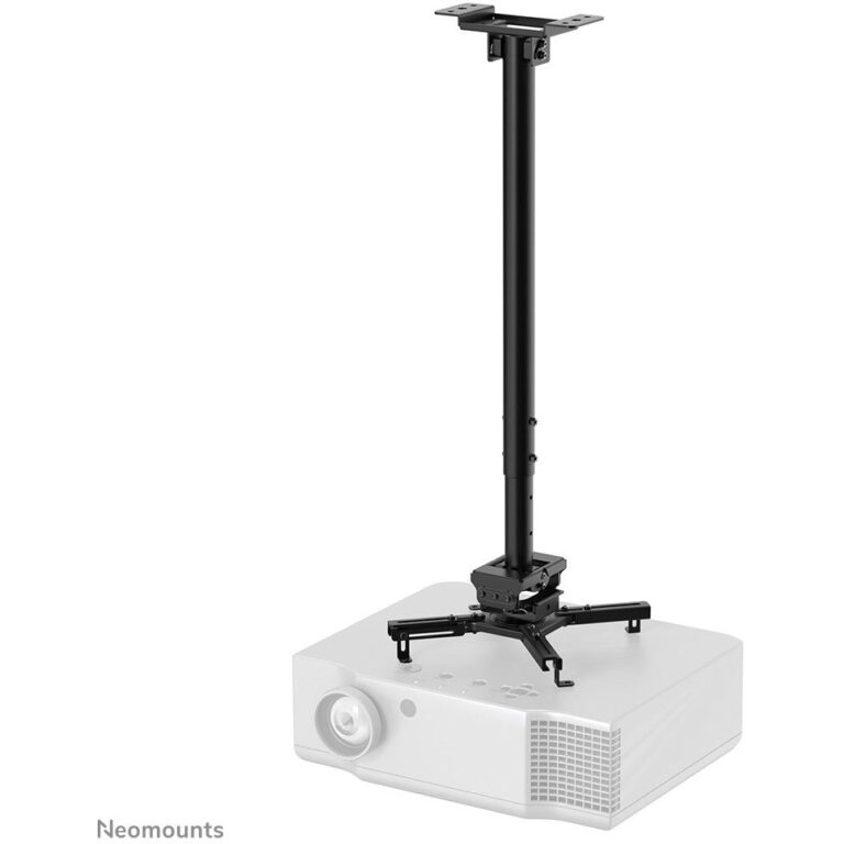 Mbajtëse / Tabelë për projektor  Neomounts CL25-540BL1 – Universal Ceiling Mount for Projectors, Height Adjustable 60.5–90.5 cm, 35 kg