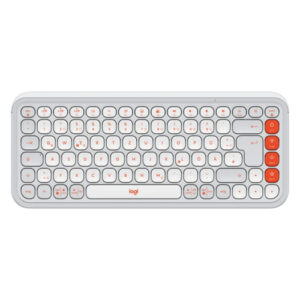 Tastierë Pa kabllo Logitech POP Keys Wireless Mechanical Keyboard - Bardhë