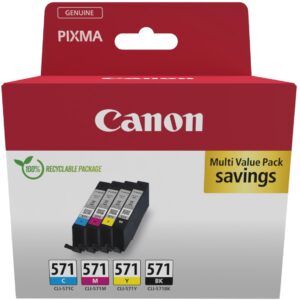 Toner Canon Tinte CLI-571 0386C008 4er Multipack (BKMCY)
