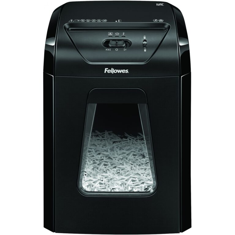 Shredder Fellowes Powershred 12C Aktenvernichter Partikelschnitt 12 Blatt 4x40mm P-4