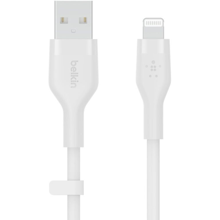 Kabllo për Furnizim me Energji Belkin Flex Lightning/USB-A. Apple zert.. 1m. e bardhë