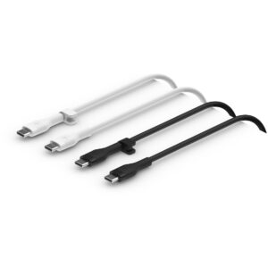 Aksesorë për telefon Belkin Flex Silikon-Kabel. USB-C / USB-C 2.0. 1m. Doppelpack