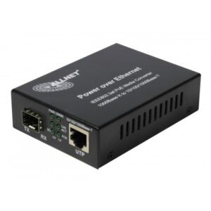 Switch ALLNET NET Z Medienkonverter PoE (15.4W/30W) auf 1000BASE-SX/LX Single-/ Multimode SFP Mini-GBIC Anschluss ALL-MC202P-SFP1-PoE