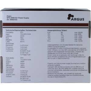 Furnizues Energjie PSU SFX 300W Inter-Tech Argus SFX-300W 82+