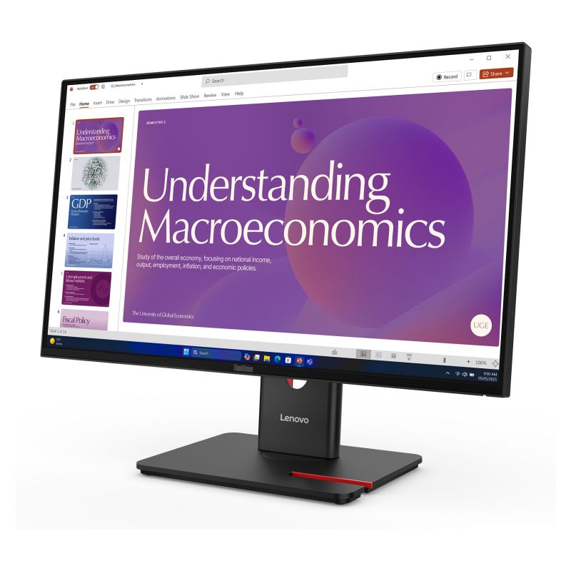 Monitor Lenovo ThinkVision T24D-40 / 23.8"/ Full HD IPS / LCD / 120Hz / 6ms / USB-C + USB-A + HDMI + DisplayPort - Zezë - Figura 2