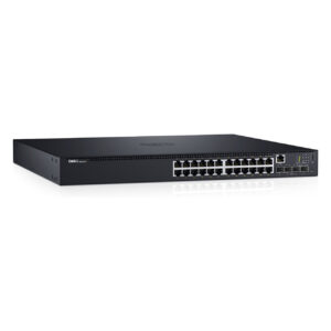 Dell N1524P Layer 3 Managed 24-Port Gigabit PoE+ Switch me 4x SFP+ dhe 600W Rackmount