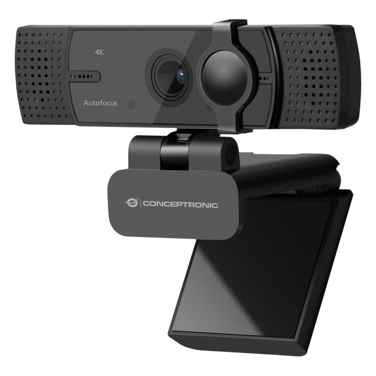 Webcam Conceptronic AMDIS07B / USB-A & USB-C / 4K Ultra HD / 80° / Built-in Microphone - Zezë