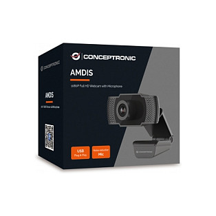 Webcam Conceptronic AMDIS01B / USB 2.0 / Full HD / 90° / Built-in Microphone - Zezë - Figura 3