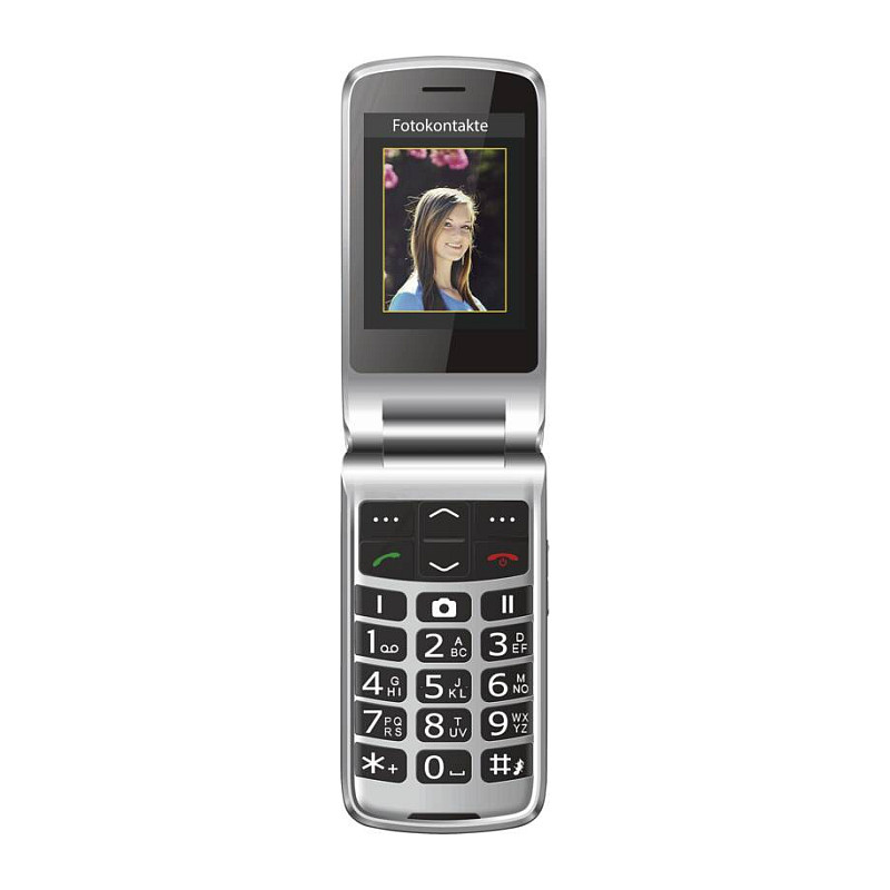 Telefon i thjeshtë Bea-fon SL645 2G – Zezë / Argjend