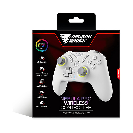 Kontroller për Nintendo & Switch Dragonshock Nebula Pro Wireless – Bardhë - Figura 5