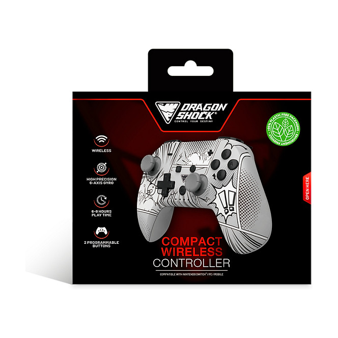 Konzolë Nintendo DragonShock Poptop Wireless Manga Controller - Gri - Figura 5
