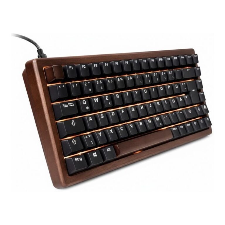 Tastierë Gaming Sharkoon SKILLER SGK50 S3 Wood PBT (US Layout) – Druri/Zezë