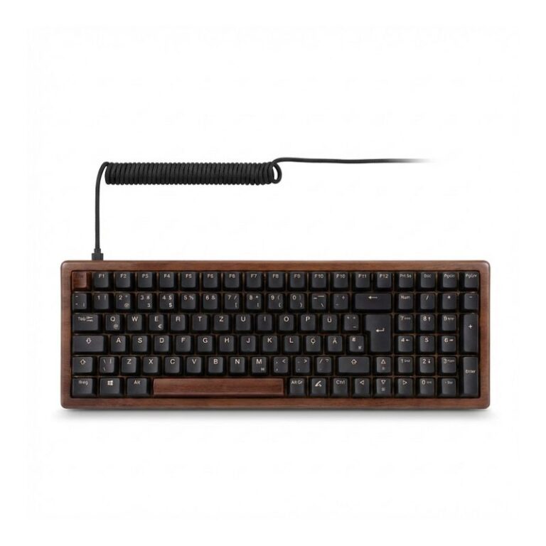 Tastierë Gaming Sharkoon SKILLER SGK50 S2 Wood PBT Gateron G Pro 3.0 Yellow (UK Layout) – Druri/Zezë