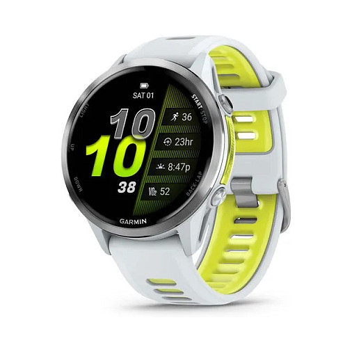 Orë e mençur Garmin Forerunner 970 Android Titanium / 47mm - Bardhë/Verdhë
