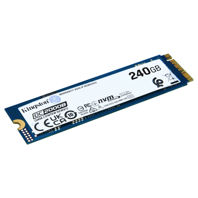 SSD të Brendshme Kingston DC2000B / 240GB / M.2 2280 / PCIe 4.0 x4 NVMe / no Heatsink
