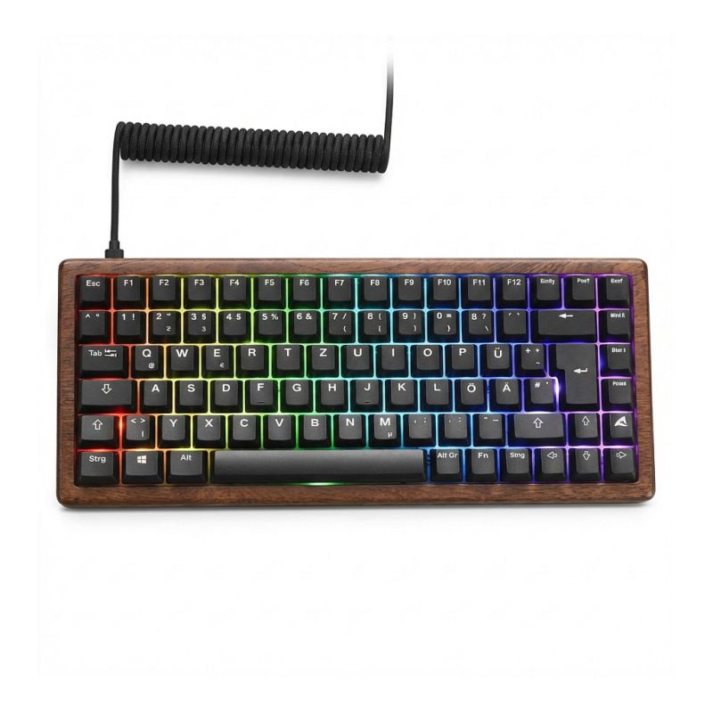 Tastierë Gaming Sharkoon SKILLER SGK50 S3 Wood PBT Gateron G Pro 3.0 Yellow switches / French Language