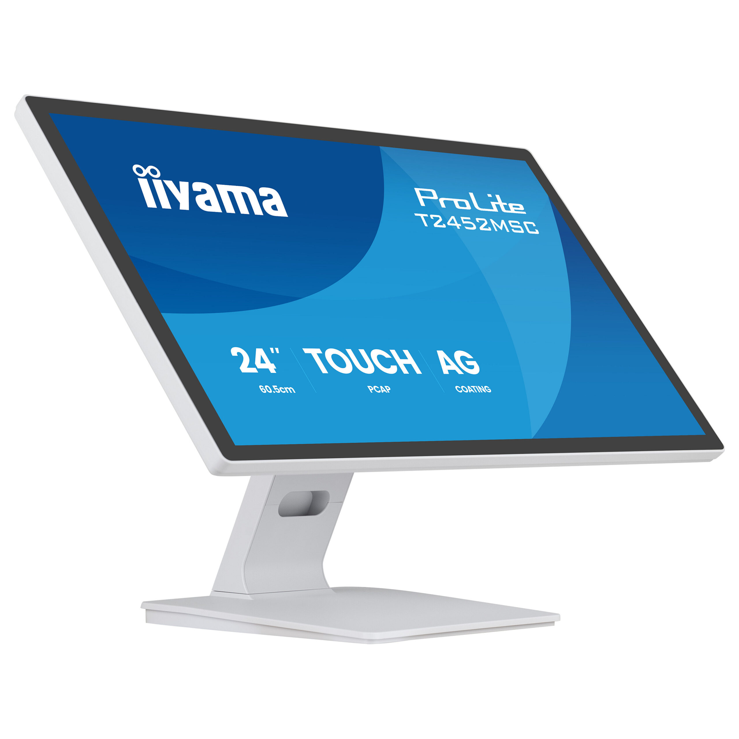 Monitor iiyama ProLite T2452MSC-W1AG / 24" / Full HD IPS LED Multi touch / 100Hz / 5ms / HDMI - Bardhë