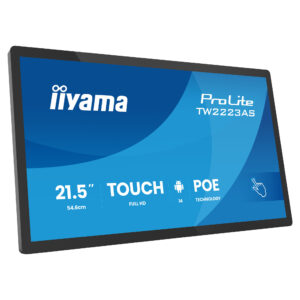 Monitor iiyama55.0cm TW2223AS-B3P / 21.5' / Full HD IPS Multi Touch / 14ms / USB-C+Card Reader - Zezë