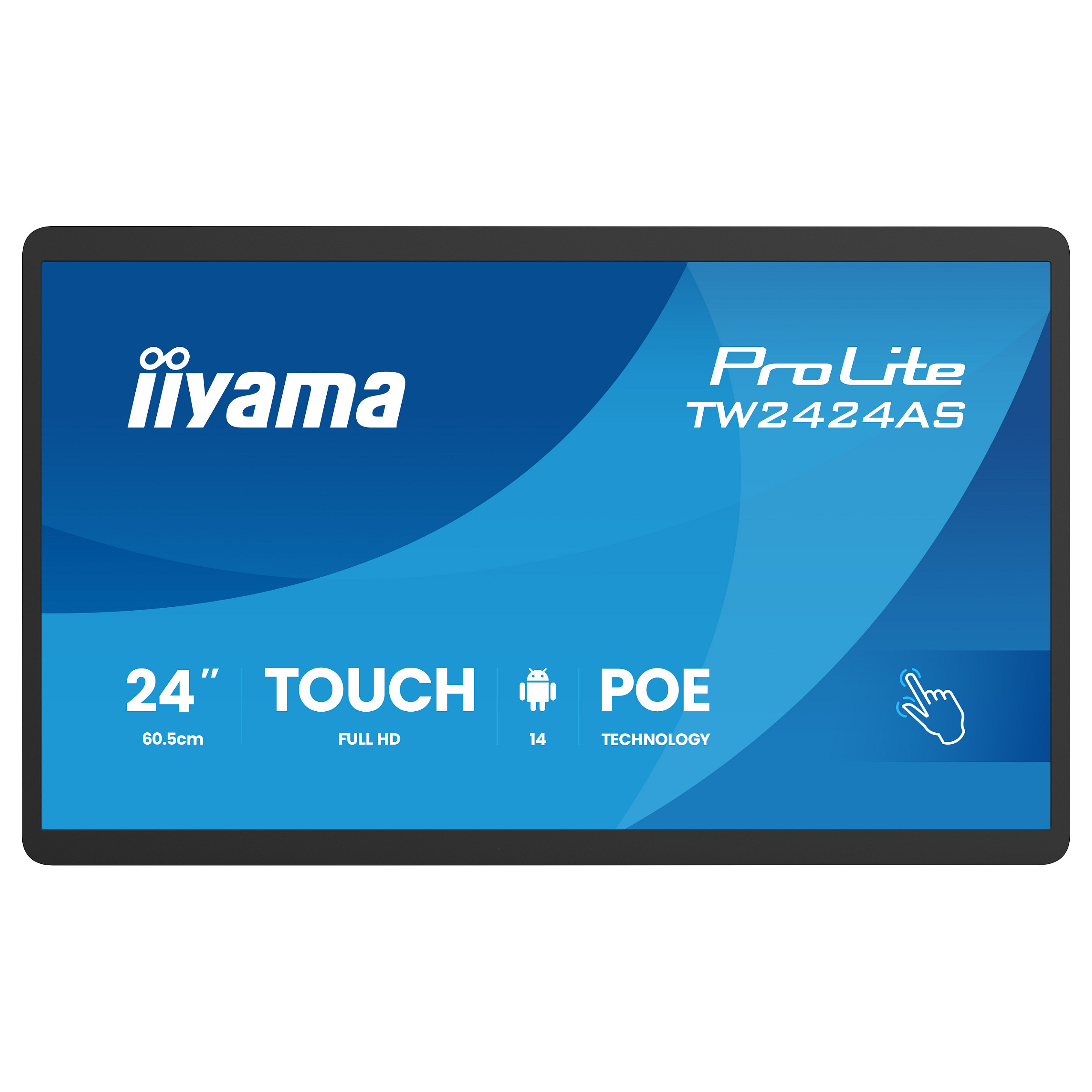 Monitor iiyama TW2424AS-B3P / 23.8" / Full HD IPS Multi Touch / 14ms / USB-C - Zezë - Figura 2