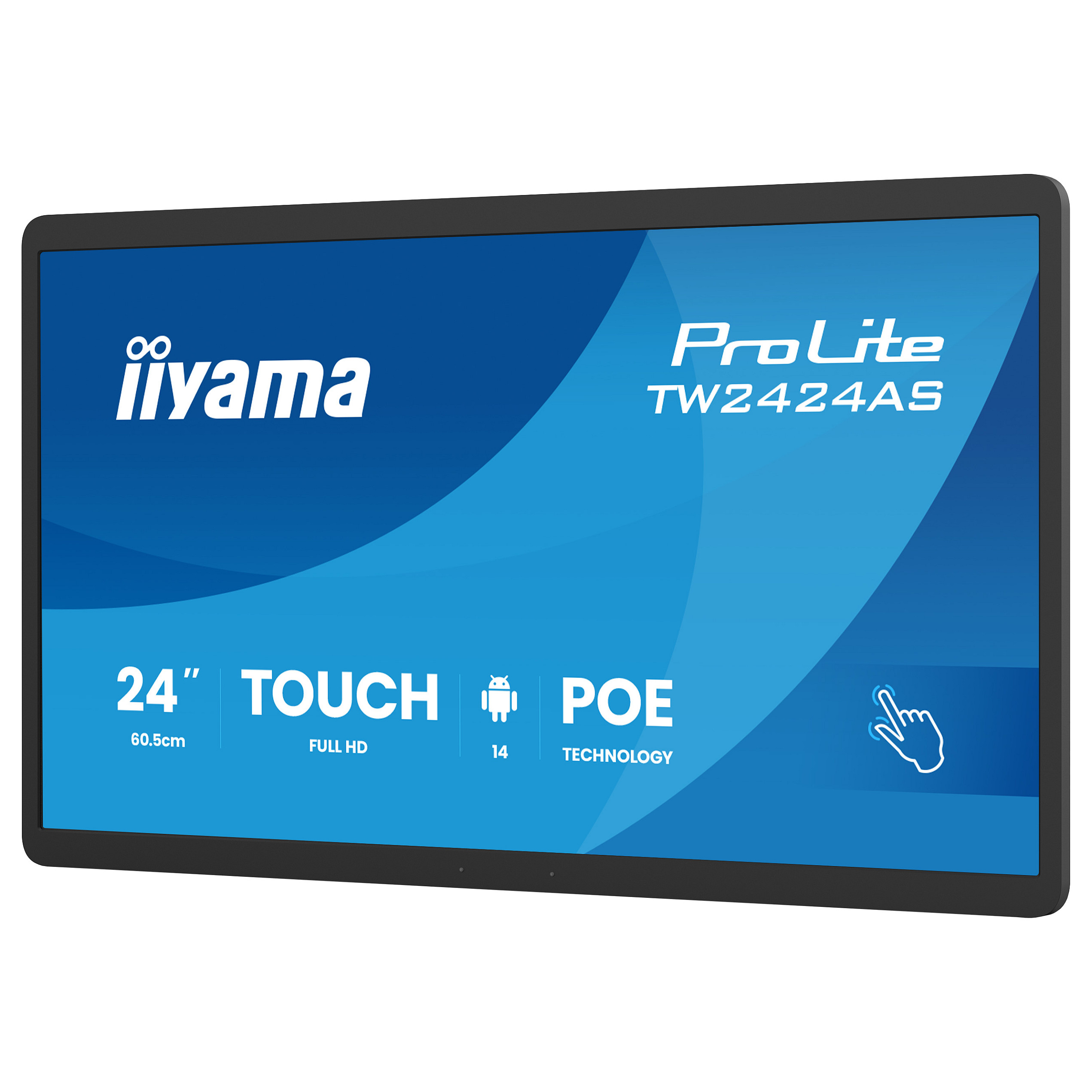 Monitor iiyama TW2424AS-B3P / 23.8" / Full HD IPS Multi Touch / 14ms / USB-C - Zezë - Figura 3