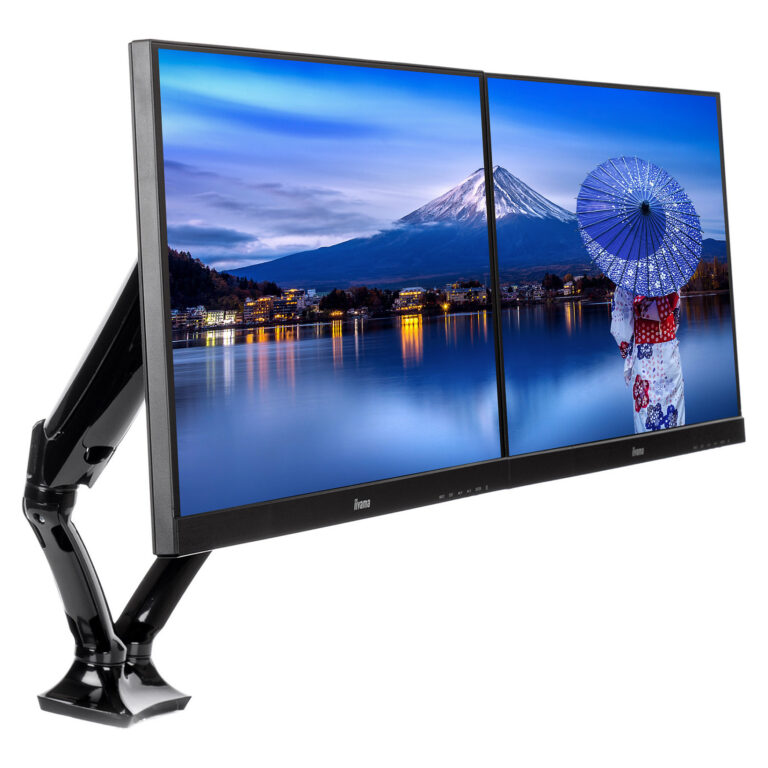 Mbajtëse për Monitor IIYAMA / Table Clamp Duo / 100x100 - Zezë