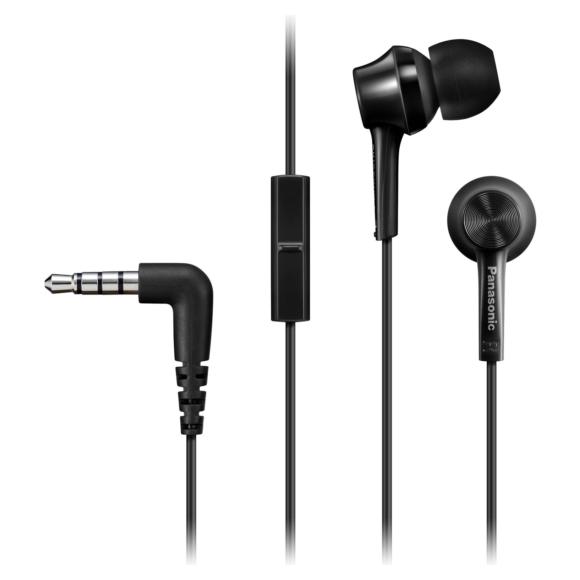 Kufje me kabllo Panasonic RP-TCM115E In-Ear me mikrofon - Zezë