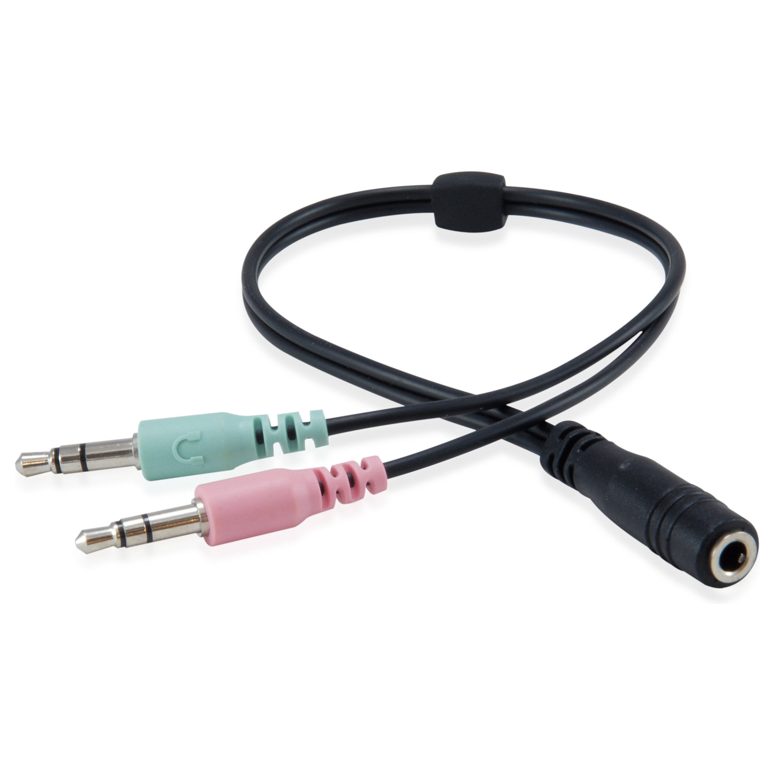 Kufje me kabllo Equip Stereo Headset with Microphone / 2x 3.5 mm / 1.80m – Zezë - Figura 2