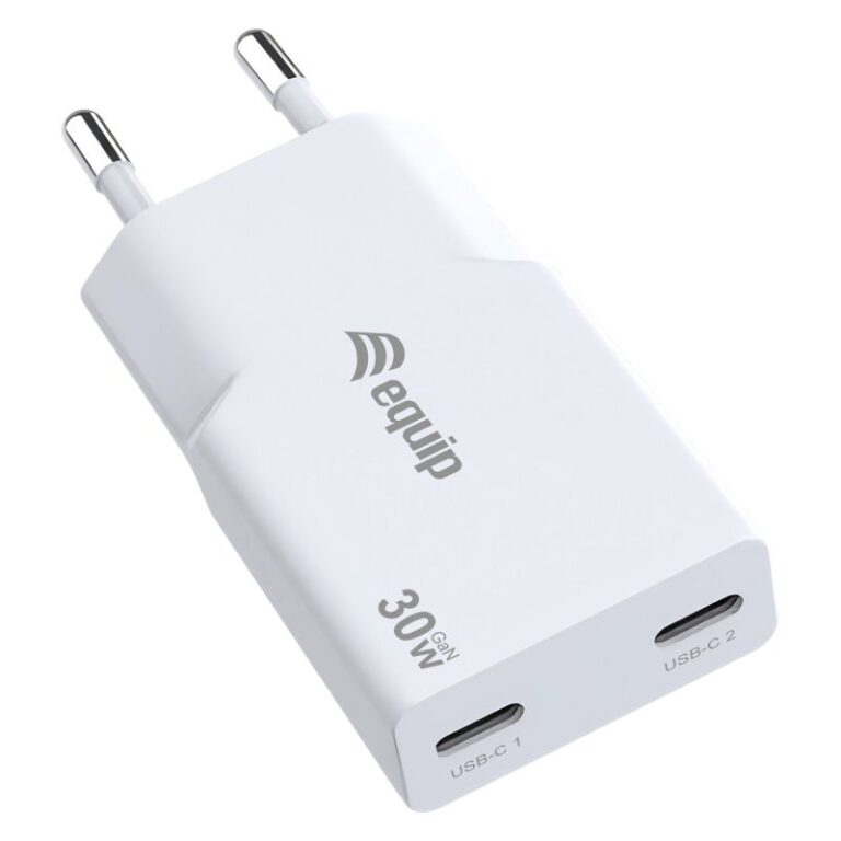 Adapter Equip 2-Port USB-C PD3.0 / USB-A GaN Slim 30W – Bardhë