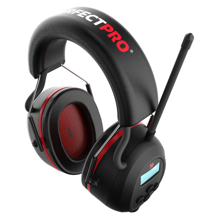 Kufje mbrojtëse pa kabllo PerfectPro H-40 Ear Protection për punues ndërtimi - Zezë