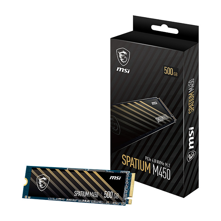 SSD të Brendshme MSI Spatium M450 V1 M.2 / 500GB / PCIe Gen4 x4 / NVMe