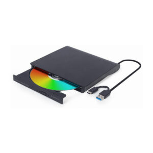 DVD e jashtme Gembird DVW-EXT-SLIM DVD-USB-031 USB-C/USB 3.1 / DVD±RW 8X / CD 24X