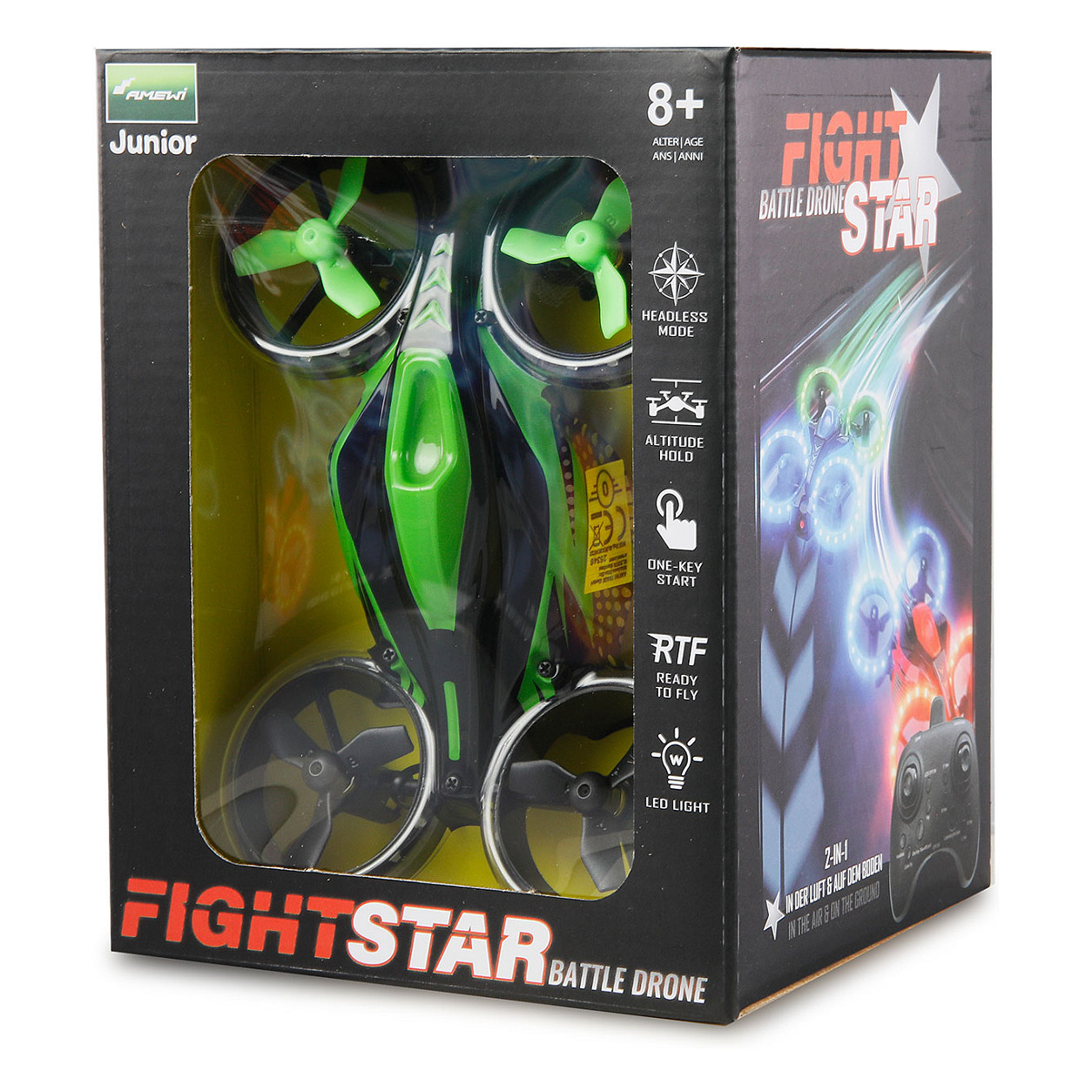 Lodër Dron RC Amewi FightStar Battle - Gjelbër/Zezë - Figura 2