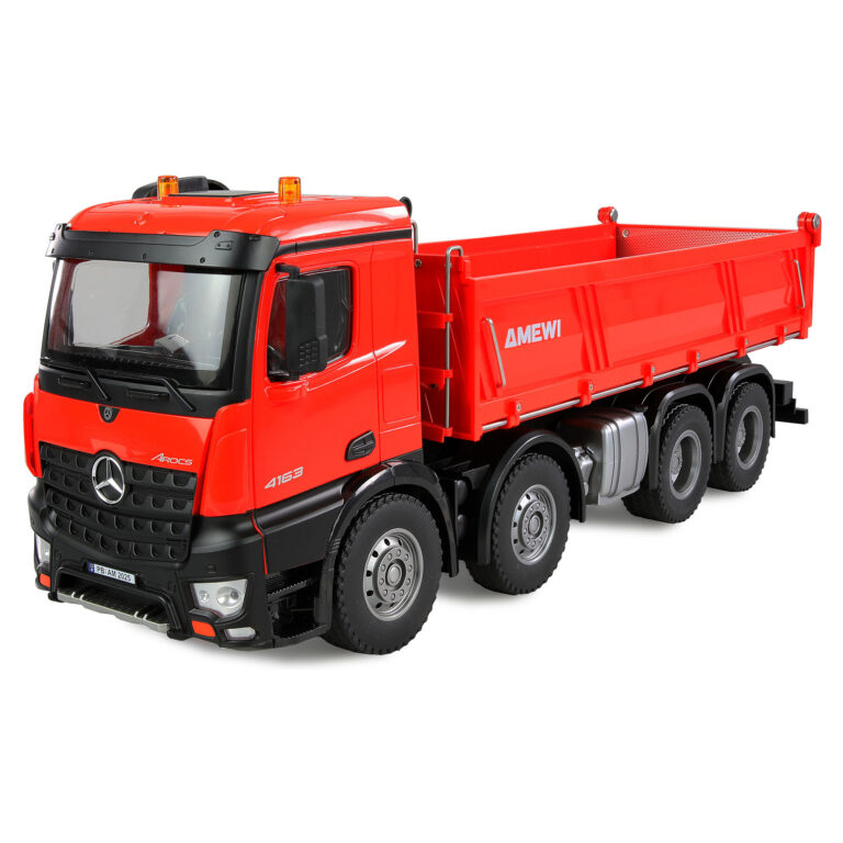 Lodër RC Amewi Mercedes-Benz Arocs Dumper 8x4/4 4WD 1:18 RTR - Kuqe