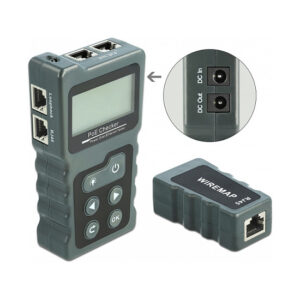 DeLOCK RJ45 LCD Cable Tester PoE DC Ethernet Network Cable Tester with Display 7