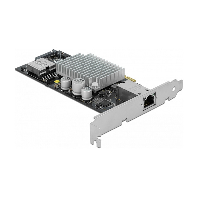 Karta të rrjetit DeLOCK PCI Express x4 / 10 Gigabit LAN / 1× RJ45 PoE+ / IOI