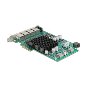 DeLOCK PCI Express x4 Gigabit 4-Port LAN Card Intel i350 4x RJ45 PoE+ Network Adapter 6
