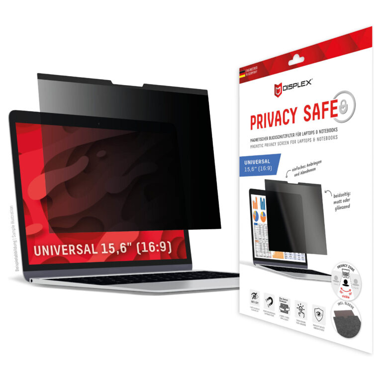 Filtër Privatësie DISPLEX Privacy Safe për Laptop 15.6” (16:9) - Zezë