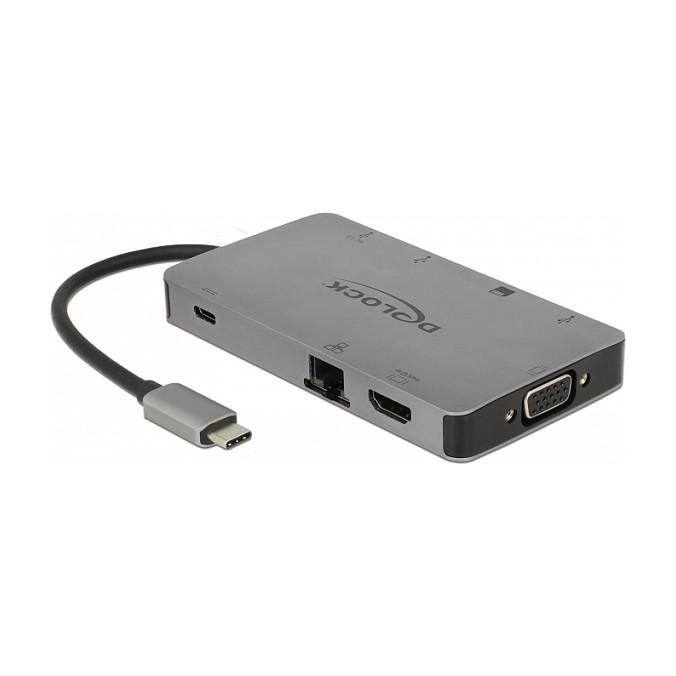 Docking Station Delock USB-C 4K to HDMI / VGA / USB 3.1 / SD / LAN / PD 3.0 - Figura 4