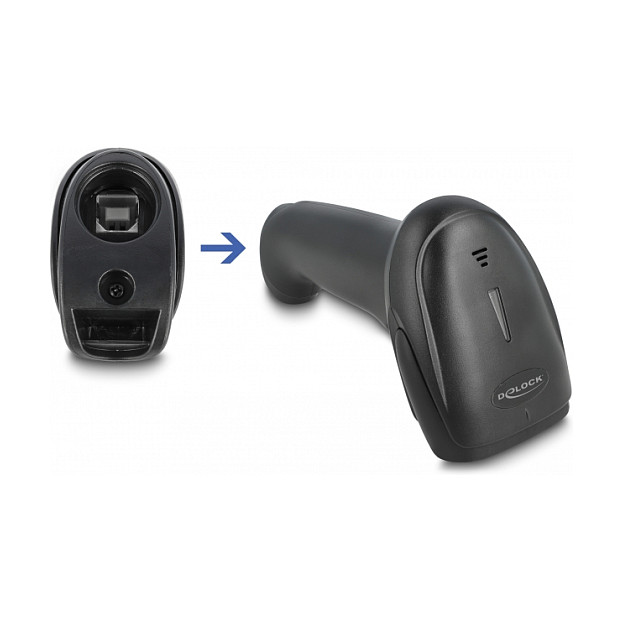 Skaner laser i barkodeve Delock 90564 / 1D me 2.4GHz / Bluetooth ose USB 2