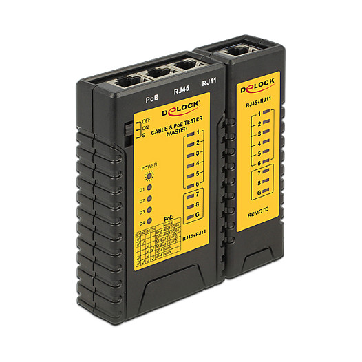 DeLOCK Cable Tester / RJ45 / RJ12 / PoE