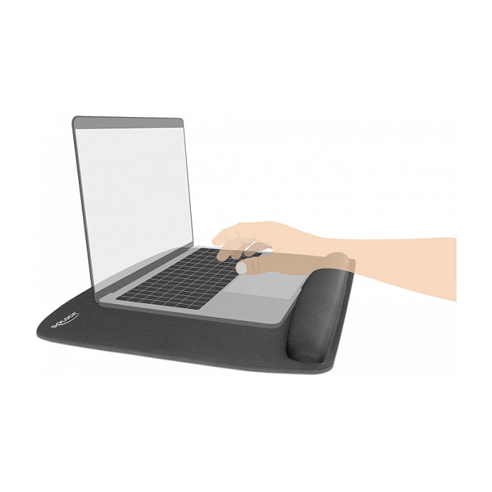 Mauspad DeLock ergonomik me mbështetëse kyçi 420x320x20mm -Zezë - Figura 2