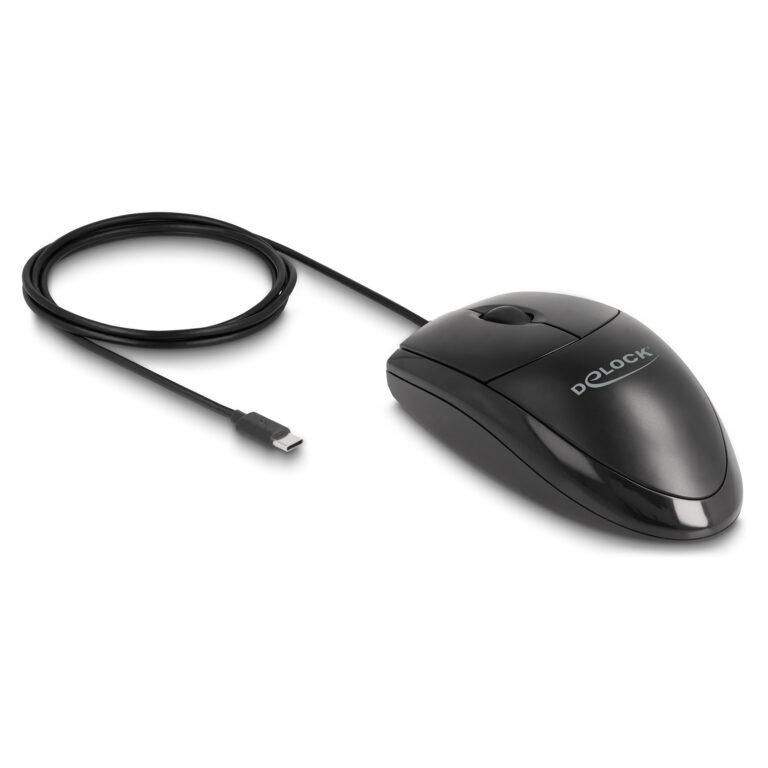 Maus me kabllo Delock Optike USB Type-C Desktop Silent - Zezë