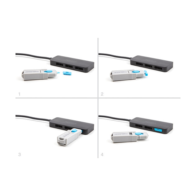 Set Bllokues për Porta Delock DisplayPort / 4 Copë + Vegël për Zhbllokim 5